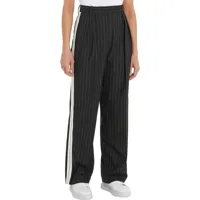 tommy hilfiger relaxed straight pinstripe pants noir 42 femme