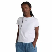 vans basic mini short sleeve t-shirt blanc xs femme