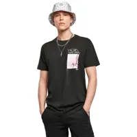 mister tee all day every day pink short sleeve round neck t-shirt noir s homme