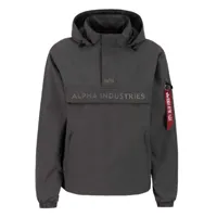 alpha industries anorak embroidery logo jacket gris 2xl homme