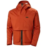 helly hansen flex modular rain jacket orange s homme