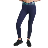 superdry training cross 7/8 leggings bleu xs femme