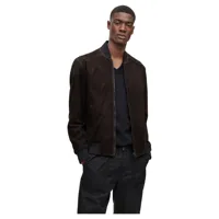 boss jamaro 10246825 01 leather jacket marron 48 homme