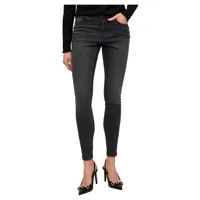 vila sarah lia01 skinny fit regular waist jeans gris m / 30 femme