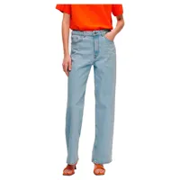 selected alice-n wide fit high waist jeans bleu 30 / 32 femme