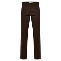 selected new miles slim fit chino pants marron 31 / 34 homme