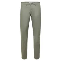 selected new miles slim fit chino pants vert 33 / 32 homme