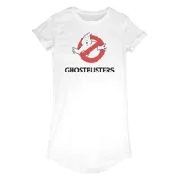 heroes official ghostbusters logo dress blanc 2xl femme