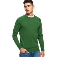 superdry orange label cotton crew sweater vert 3xl homme