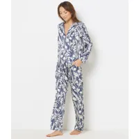 pantalon de pyjama imprimé - fiore - s - anthracite - femme - etam