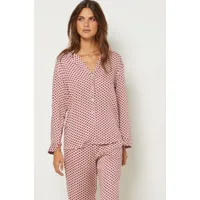 pantalon de pyjama imprimé - joji - xs - rose pale - femme - etam