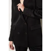 veste blazer satinée - uvide - 34 - noir - femme - etam
