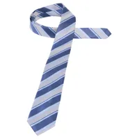 cravate bleu gris rayé