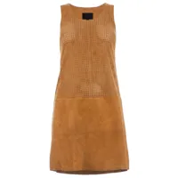 stouls robe texture perforée - marron