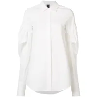 vera wang chemise à manches gigots - blanc