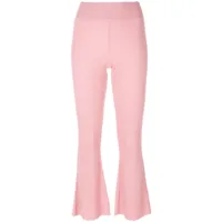 cashmere in love pantalon candiss à design nervuré - rose