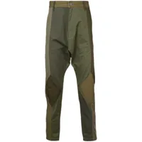 mostly heard rarely seen pantalon à design patchwork - vert