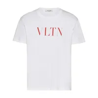 valentino garavani t-shirt à logo imprimé - blanc