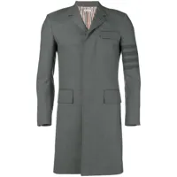 thom browne manteau à 4 bandes signature - gris