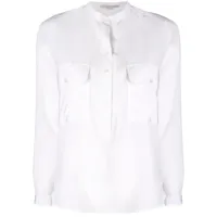 stella mccartney chemise à poches poitrine - blanc