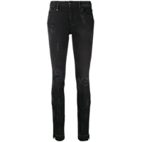 philipp plein distressed skinny jeans - noir