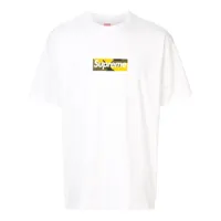 supreme brooklyn box logo t-shirt - blanc