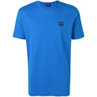 paul & shark t-shirt à patch logo brodé - bleu