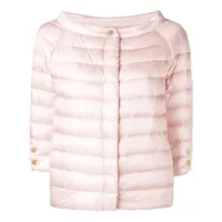 herno veste matelassée zippée - rose