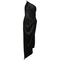 michelle mason robe longue à design noué - noir