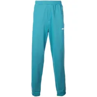 palace pantalon de jogging à bandes latérales contrastantes - bleu