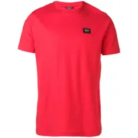 paul & shark t-shirt à patch logo - rouge
