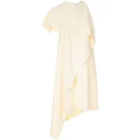 rosetta getty robe à design asymétrique - jaune