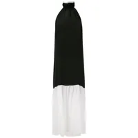 brigitte robe longue en soie - multicolore