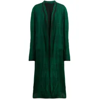 haider ackermann manteau oversize à carreaux - vert