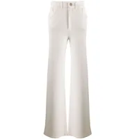 barrie pantalon ample en cachemire - blanc