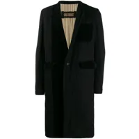 uma wang manteau droit classique - noir
