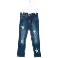 philipp plein junior pantalon stars - bleu
