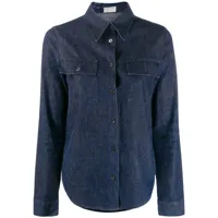helmut lang pre-owned chemise ajustée en jean - bleu