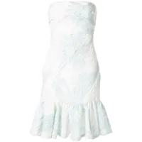 bambah robe bustier à fleurs - blanc