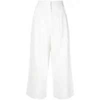 bambah pantalon ample crop - blanc