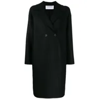 harris wharf london manteau ample à boutonnière croisée - noir