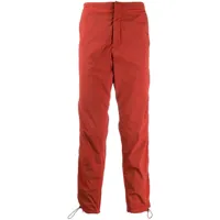 heron preston pantalon à détail de zip - rouge