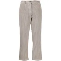 woolrich pantalon droit en velours côtelé - gris