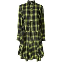 haculla robe-chemise à carreaux - vert