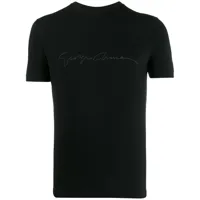 giorgio armani t-shirt à logo - noir