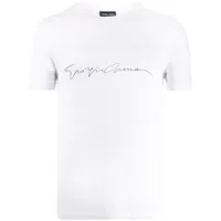 giorgio armani t-shirt à logo - blanc