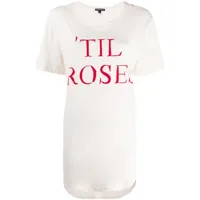 ann demeulemeester t-shirt imprimé til rose