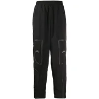 a-cold-wall* pantalon de jogging bracket taped à empiècements contrastants - noir