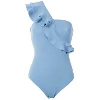 clube bossa maillot de bain siola volanté - bleu