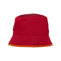 prada chapeau à design réversible - rouge